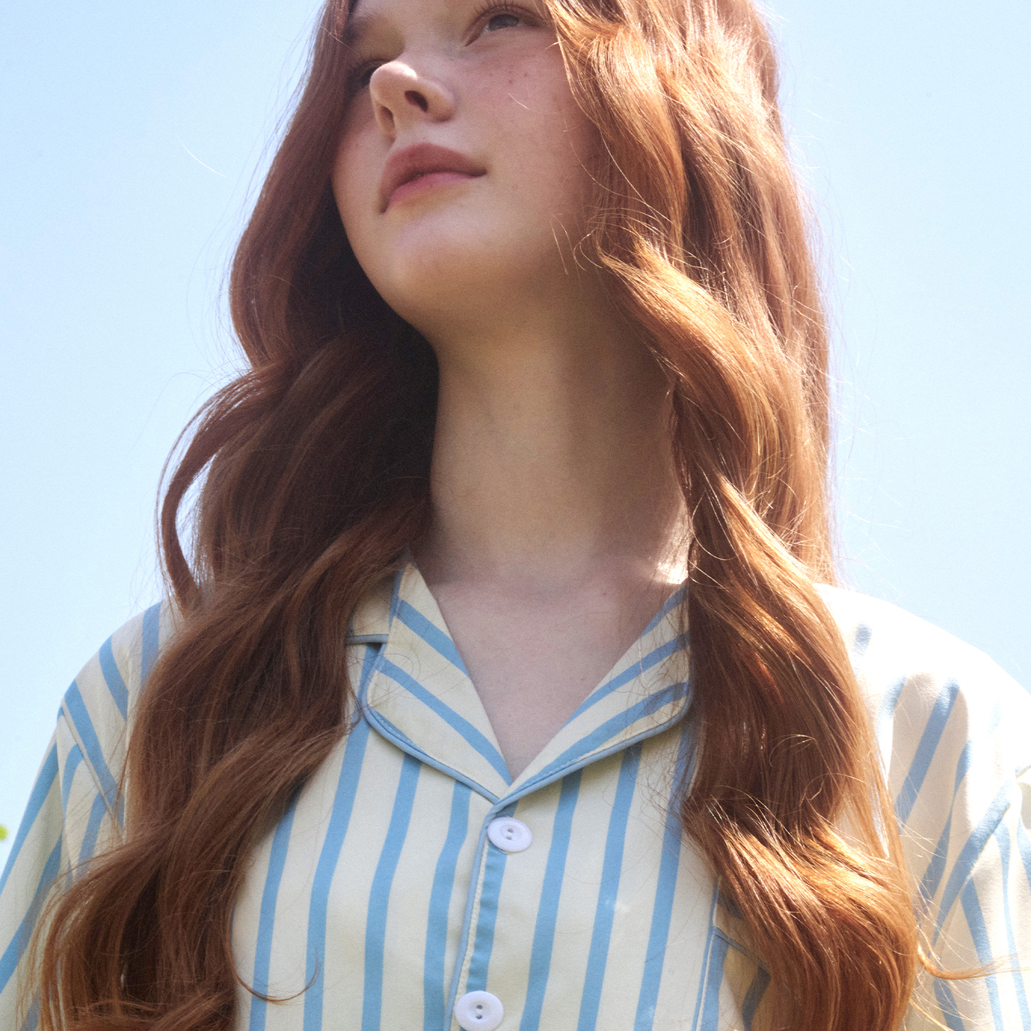 도씨 실크핏 퓨어 반팔 파자마 세트 커플잠옷 여름 홈웨어 - 상세 이미지 2