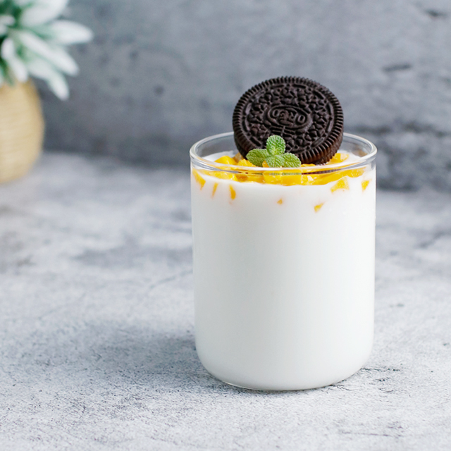 내열유리 홈카페 유리컵 300ml, 1개, 일자(C05)