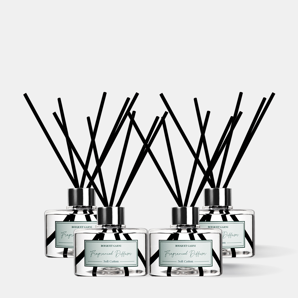 [4개] 부케가르니 대용량 실내디퓨저 실내방향제 200ml 소프트코튼 향 집들이선물추천