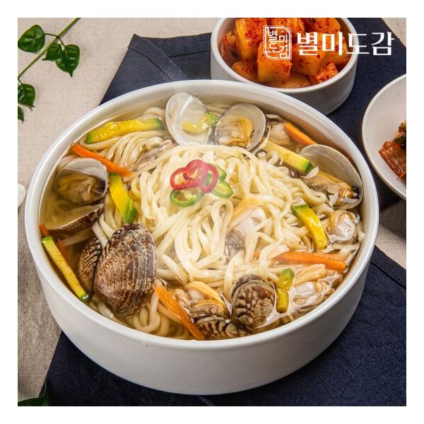 [별미도감] 멸치칼국수 5인분 (면1kg+멸치스프5개) 사골칼국수 338955 : 라이프하우스X