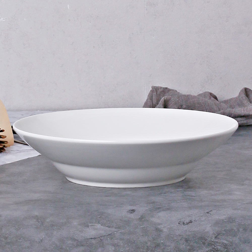 카페 깊은 파스타 접시 볼 볶음밥 카레 샐러드 그릇 25.5cm, 아레초 - 상세 이미지 2