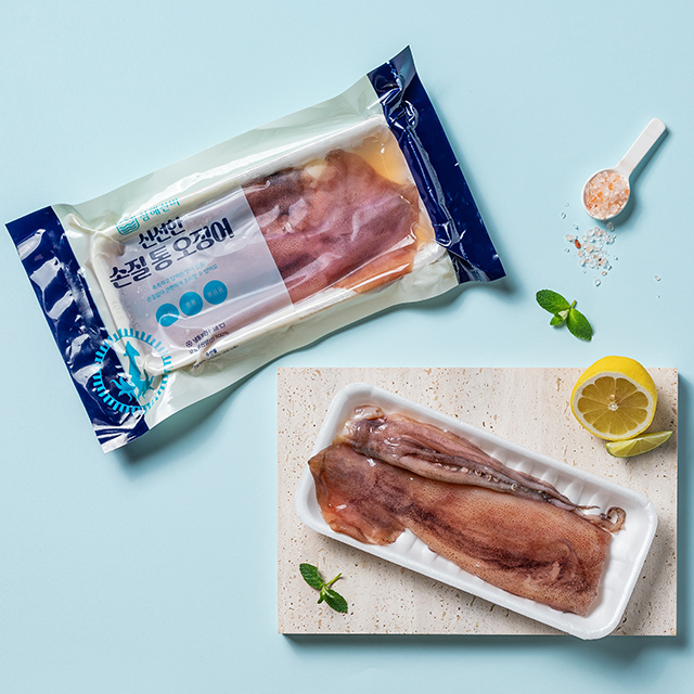 구룡포 손질 통 오징어 통찜 반건조 피데기 개별 소포장
