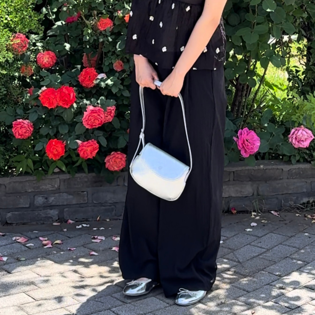 바스락팬츠 와이드팬츠 찰랑바지 - 상세 이미지 2