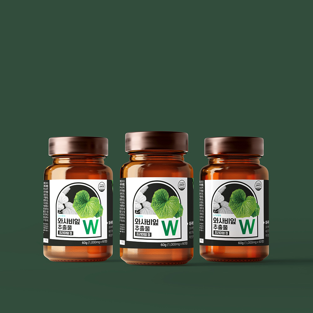 와사비잎 추출물 와사비잎 효과 라이븐 1000mg 건강기능식품 라이븐 선택법