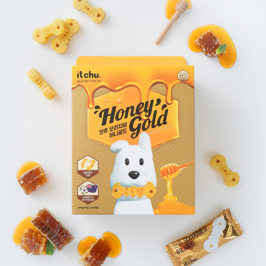 강아지 양치껌 허니골드 34P 덴탈껌 치석제거 소프트 잇츄 핏펫