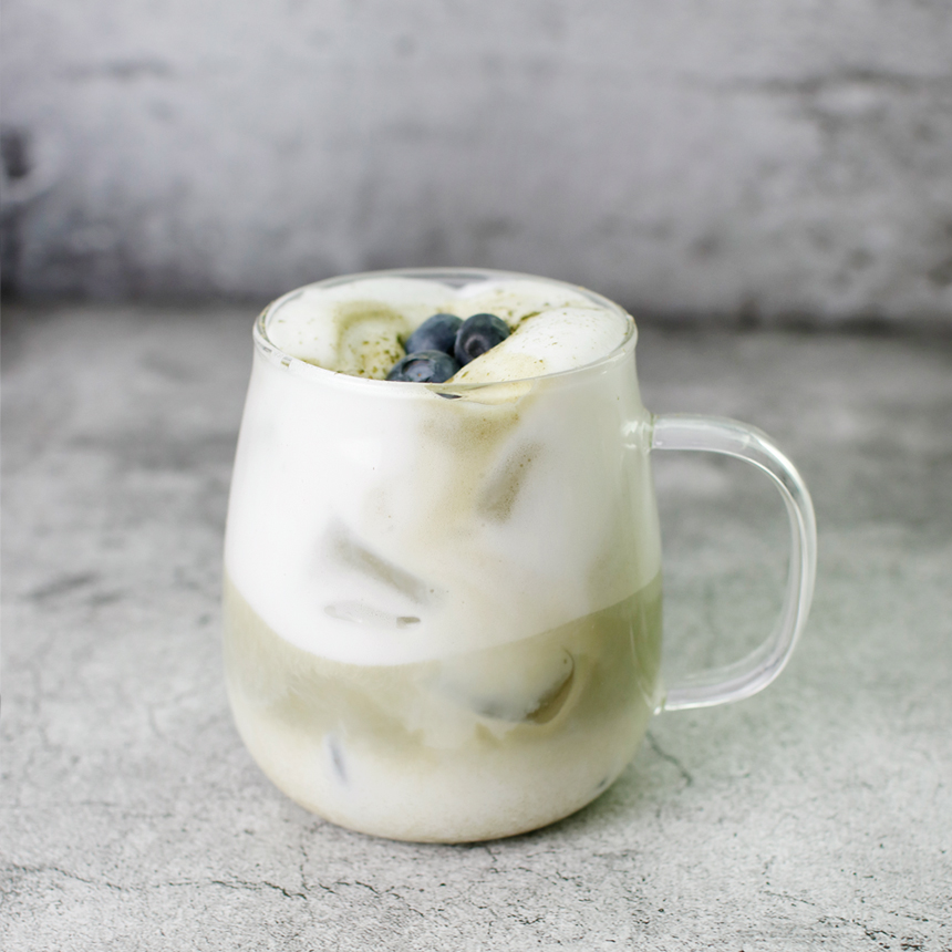 내열유리 홈카페 유리컵 550ml, 1개, 항아리핸들(RM2)