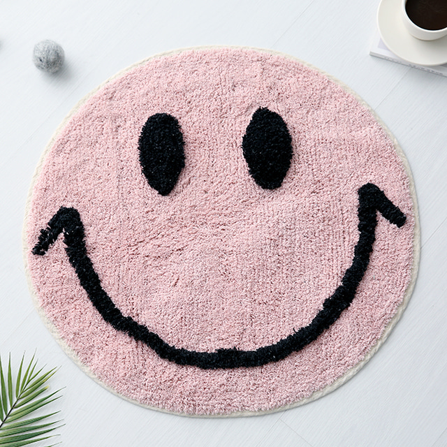 LAUF 스마일 러그 60cm 베이직 핑크 0401.2950, 60x0.5cm