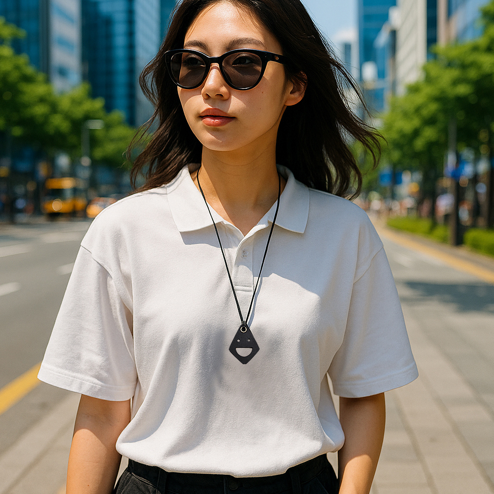 수제 두겹 통가죽 목걸이 선글라스 홀더/안경줄 걸이 - 상세 이미지 2