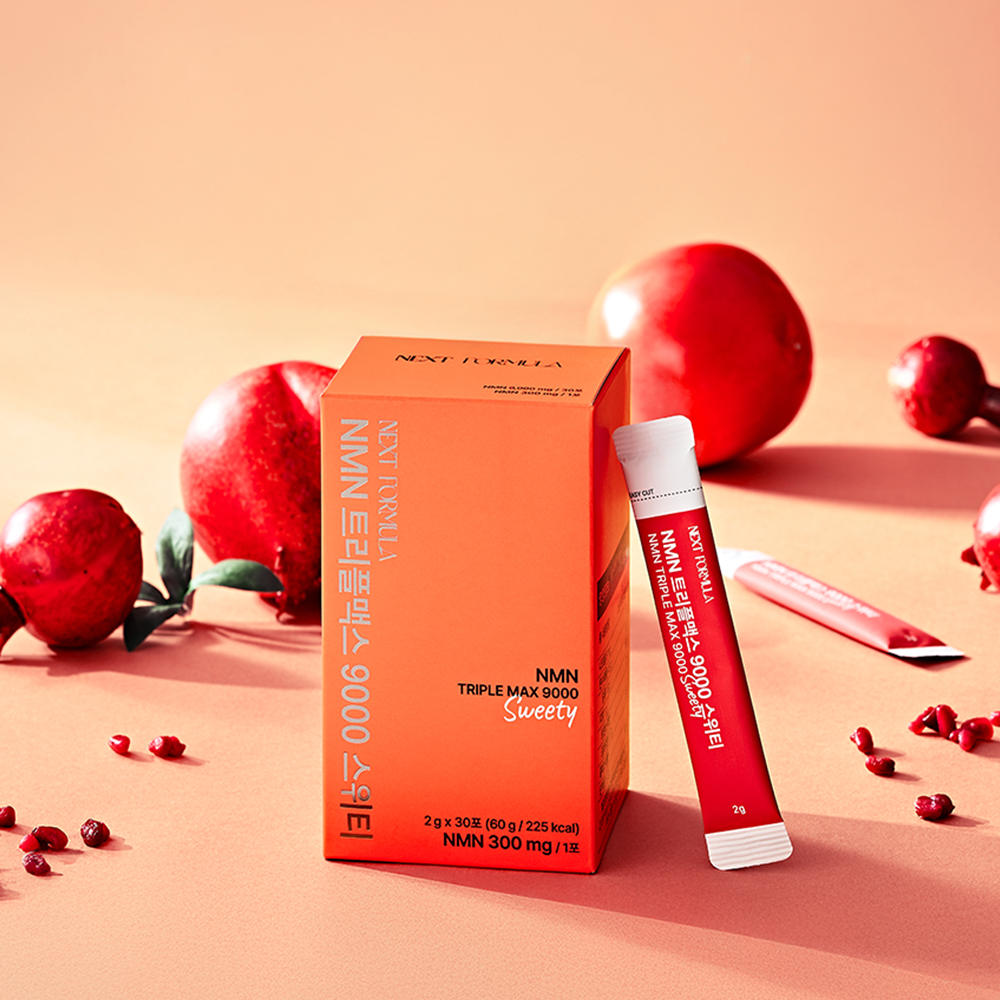 넥스트포뮬러 NMN 트리플맥스 9000 스위티, 30포x3박스, 3개월, 고함량 NMN 초고함량 NMN 저속노화 영양제 - 상세 이미지 2
