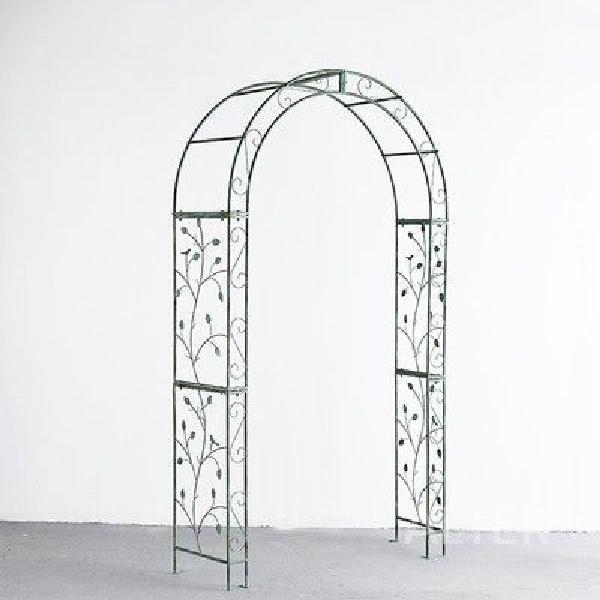 웨딩 아치 엔틱 철제 가든 테라스 꾸미기 휀스 빈티지 화이트 115x35x215cm - 상세 이미지 2