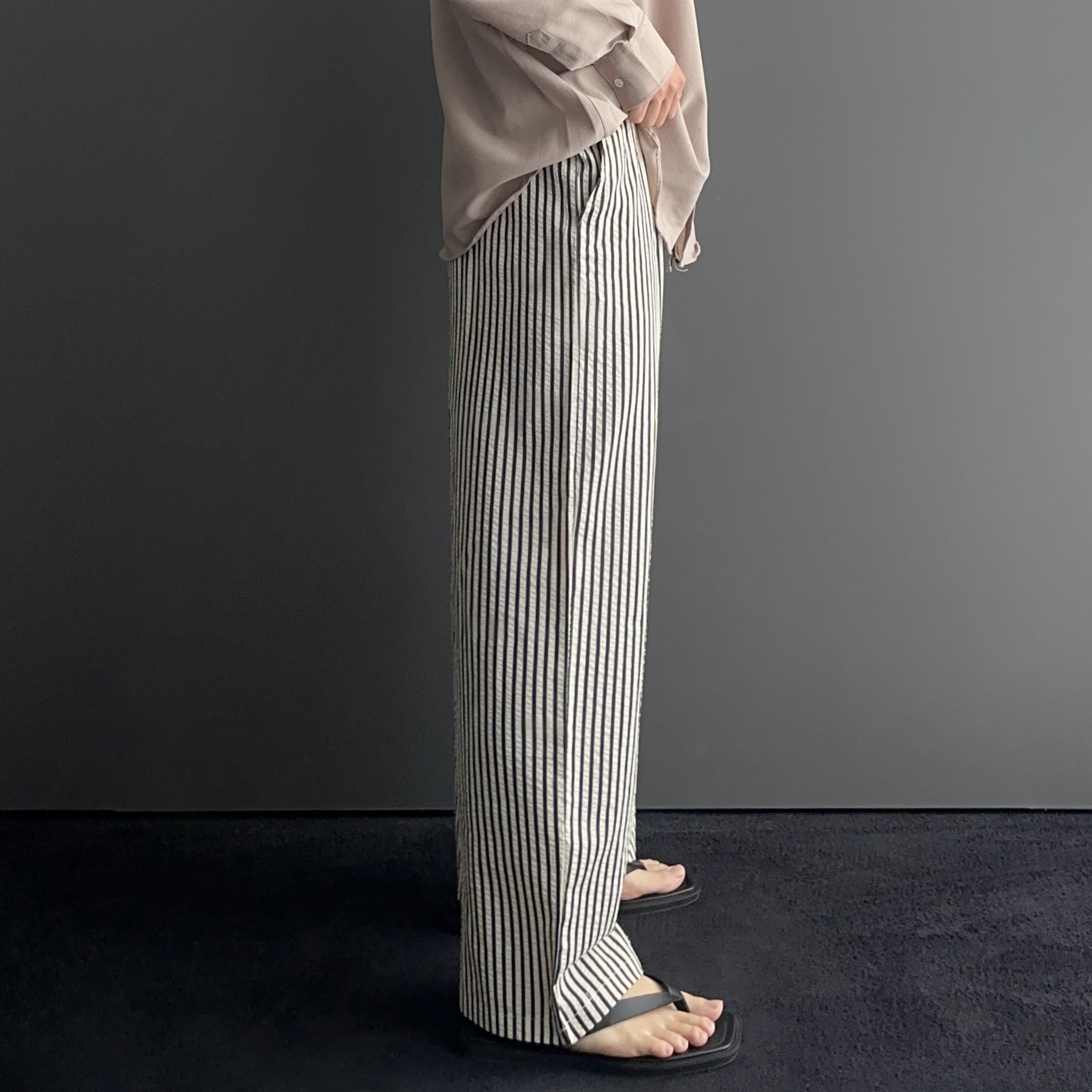 남자여름긴바지 남자시어서커팬츠 구김없는바지 남성쿨팬츠 - 상세 이미지 5