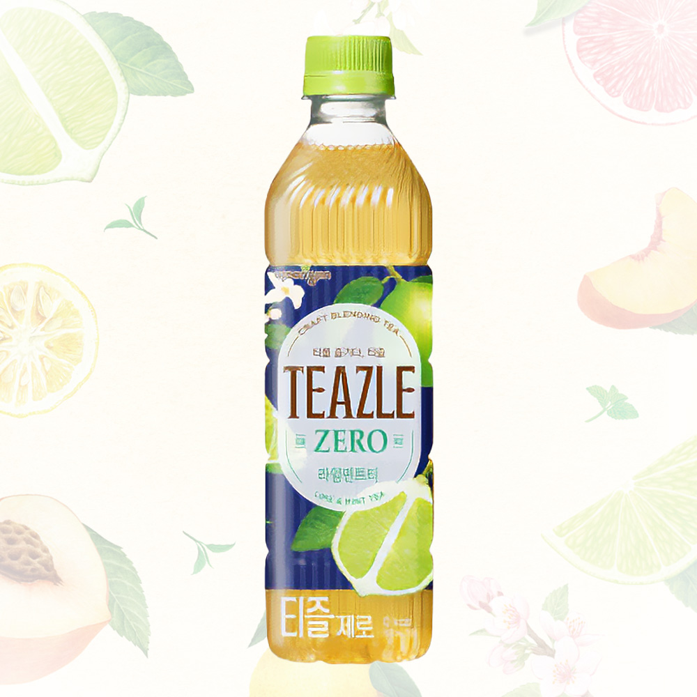 티즐제로 피치얼그레이 자몽블랙티 라임민트 유자그린 딸기얼그레이500ml 각4개씩 총20개 이미지 6