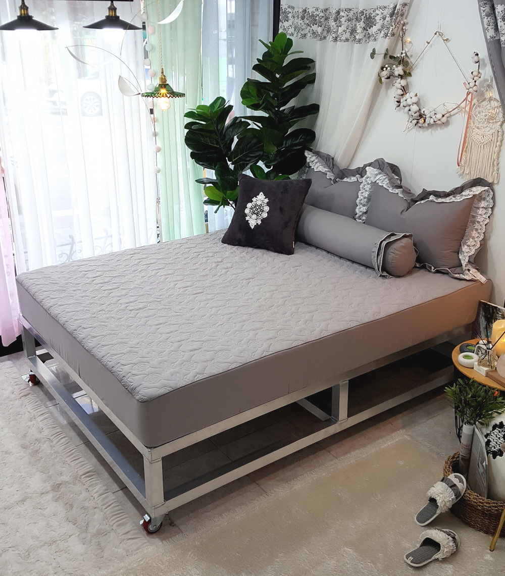 국산 순면 라지킹 높은 매트리스커버 퀸 패밀리 침대커버 맞춤