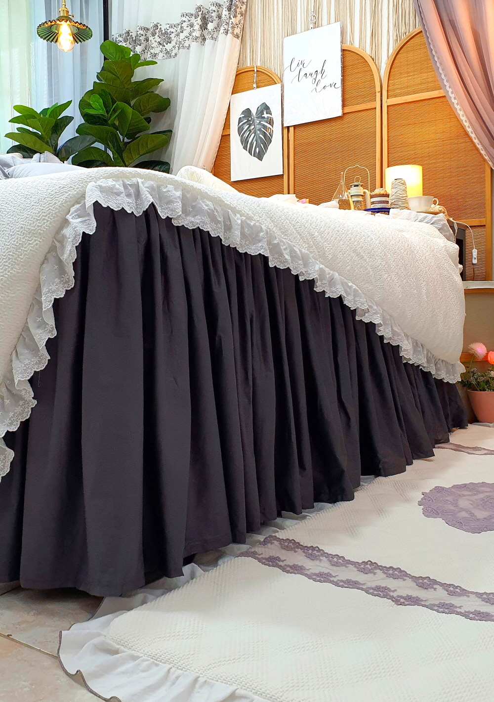 프릴 라지킹 침대스커트 베드스커트맞춤 돌침대커버