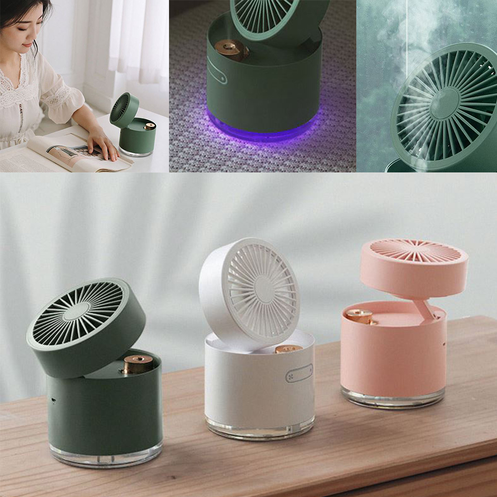 충전식 무드등 선풍기 저소음 usb 탁상용 대용량 가습기