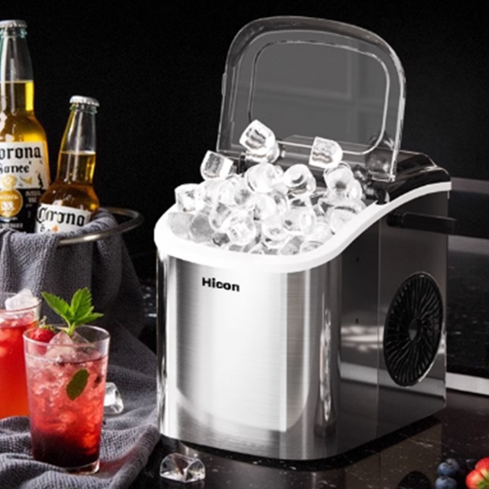 가정용 소형 제빙기 미니 자동 칵테일 얼음제빙기 스테인리스-업그레이드형-얼음 크기 A