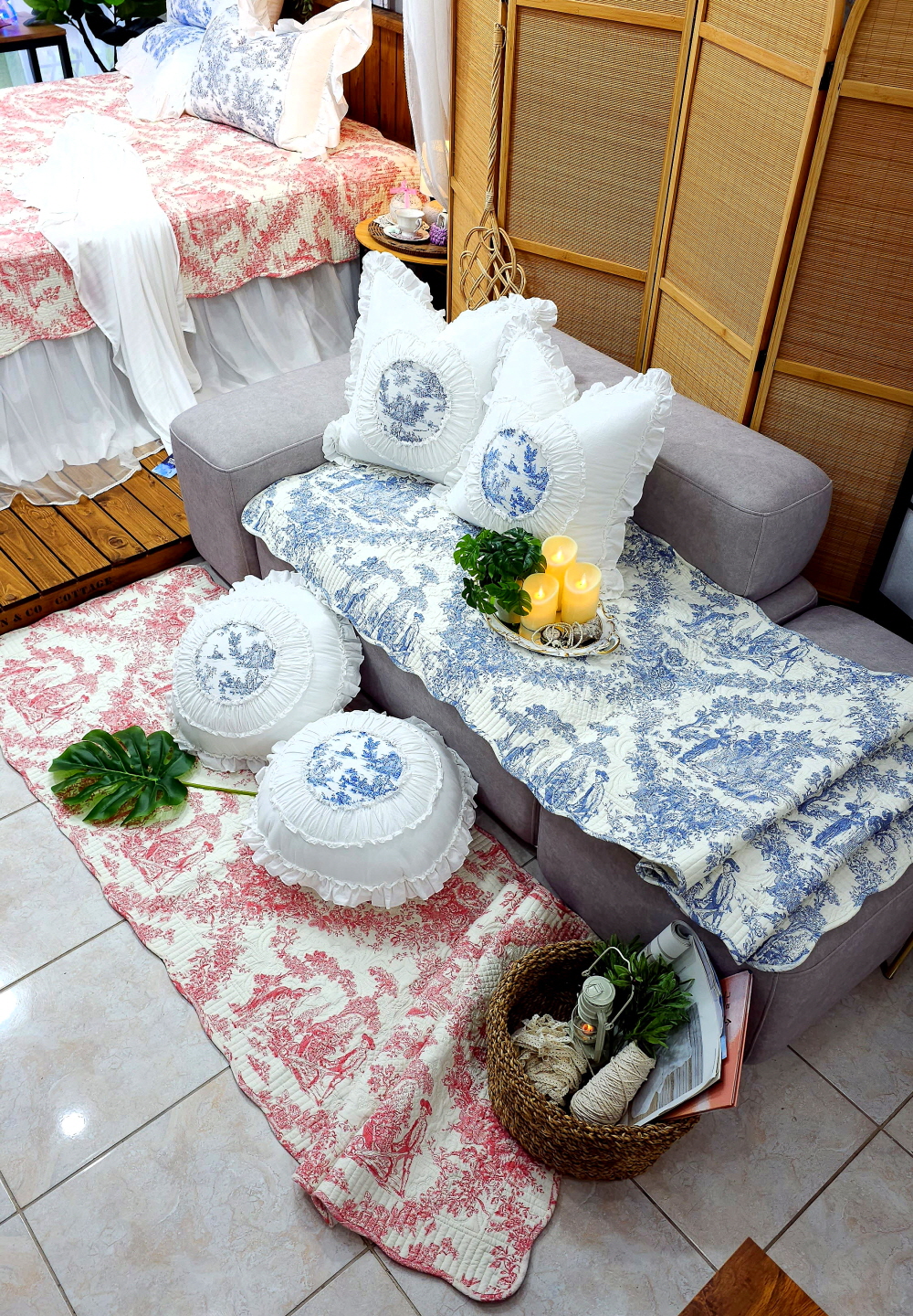 뜨왈쇼파패드 4인용 3인용 돌쇼파패드 매트 소파커버제작 명화