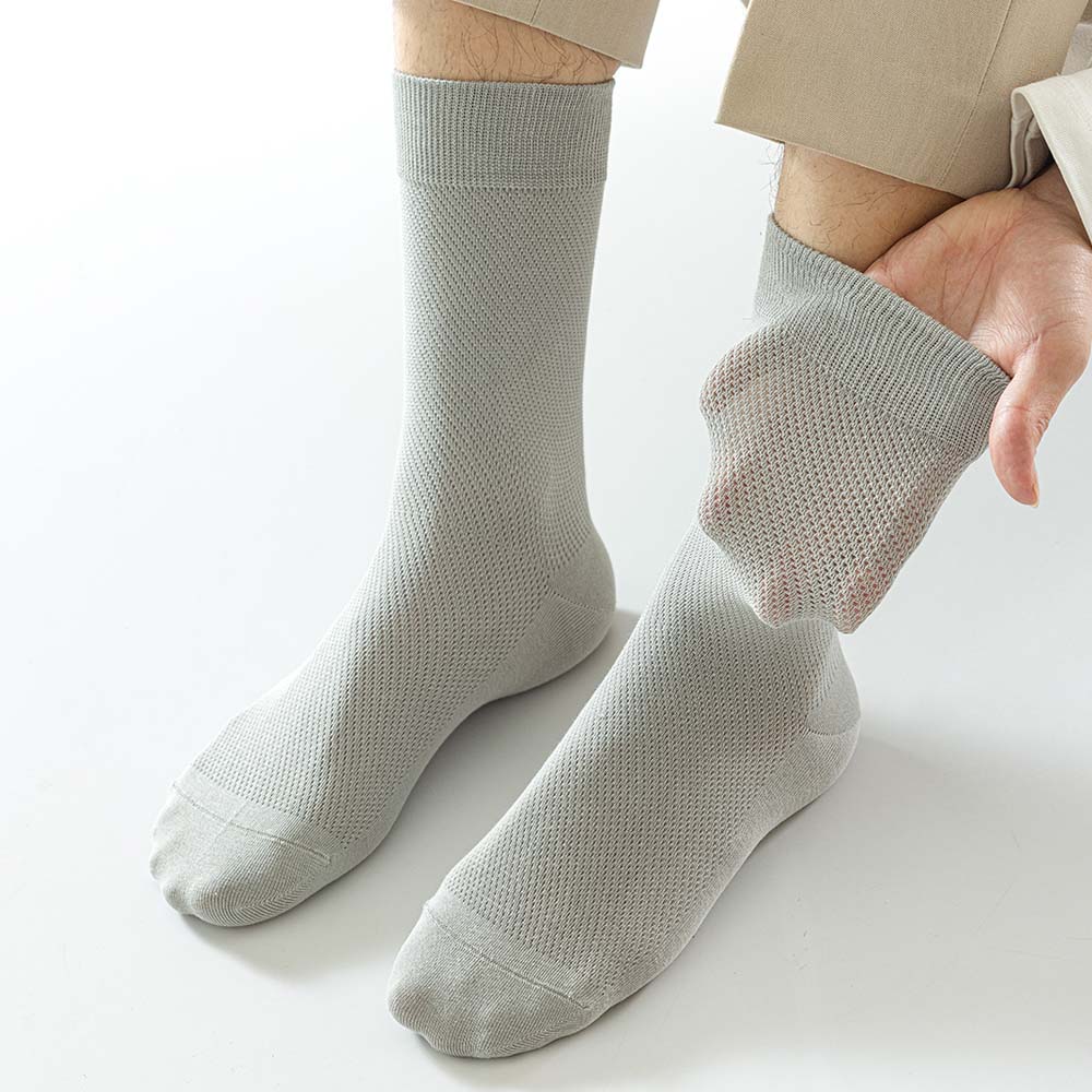 남자 양말 장목 면 정장 신사 검정 흰 무지 순면 패션 여름 이미지 8