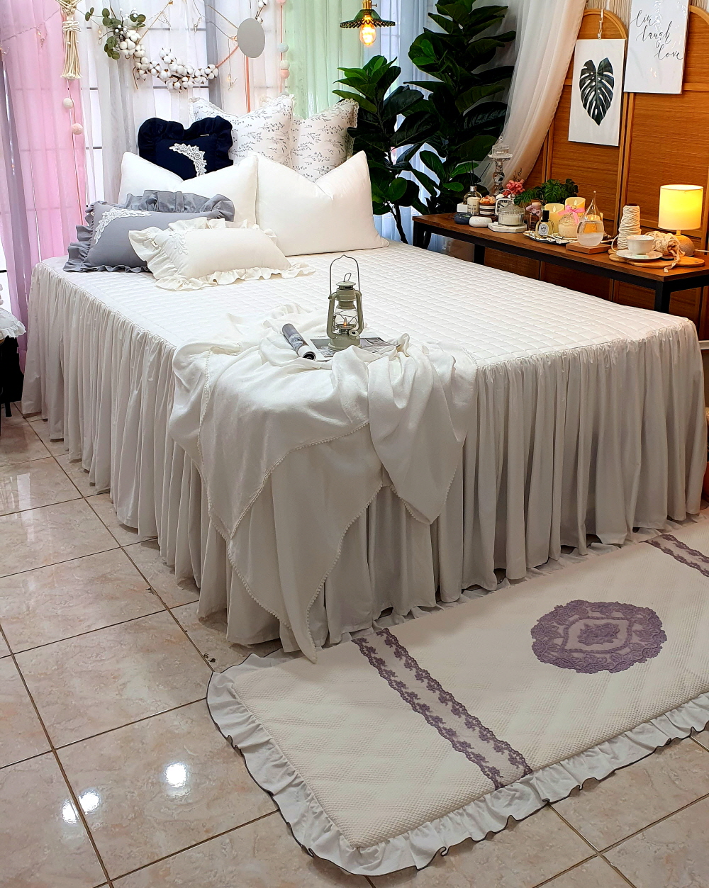 프릴 라지킹 침대스커트 베드스커트맞춤 돌침대커버