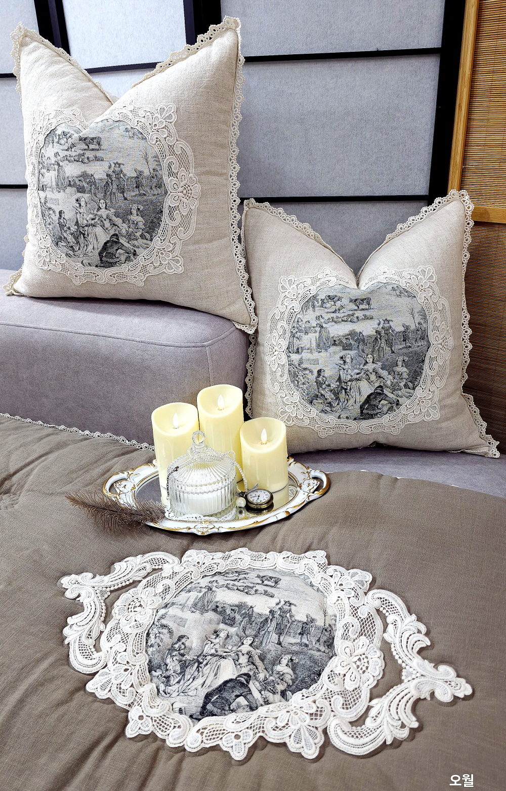 쇼파패드4인용 3인용 흙 돌쇼파패드 매트 소파커버제작 뜨왈