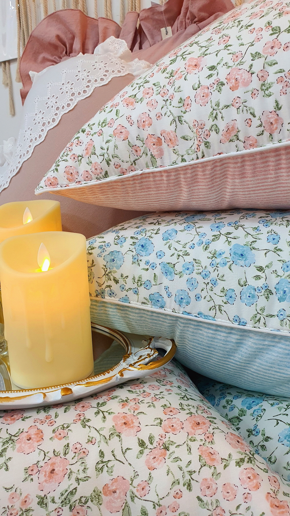 신혼 혼수이불 침대 모달이불세트 라지킹 침구류 봄꽃