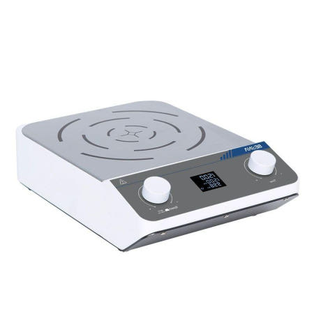 [해외]디지털 자석 교반기 가열 4구 핫플레이트 자력 6구 소형 항온 믹서 5L-가열 타이머 디지털 디스플레이