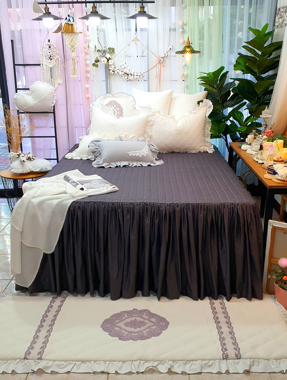 프릴 라지킹 침대스커트 베드스커트맞춤 돌침대커버