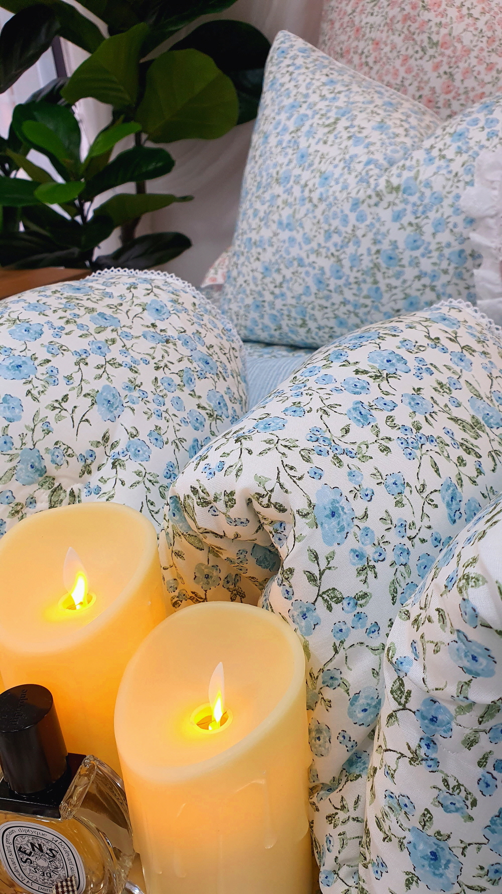 신혼 혼수이불 침대 모달이불세트 라지킹 침구류 봄꽃