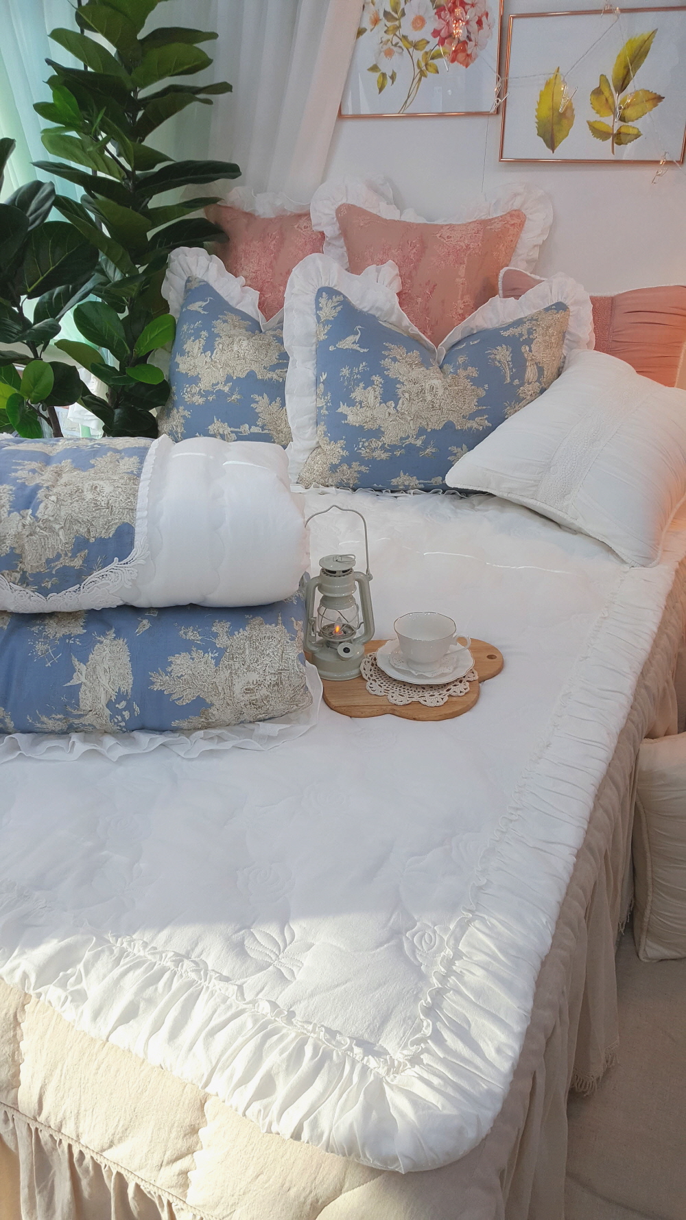 국산 순면 라지킹 높은 매트리스커버 퀸 패밀리 침대커버 맞춤