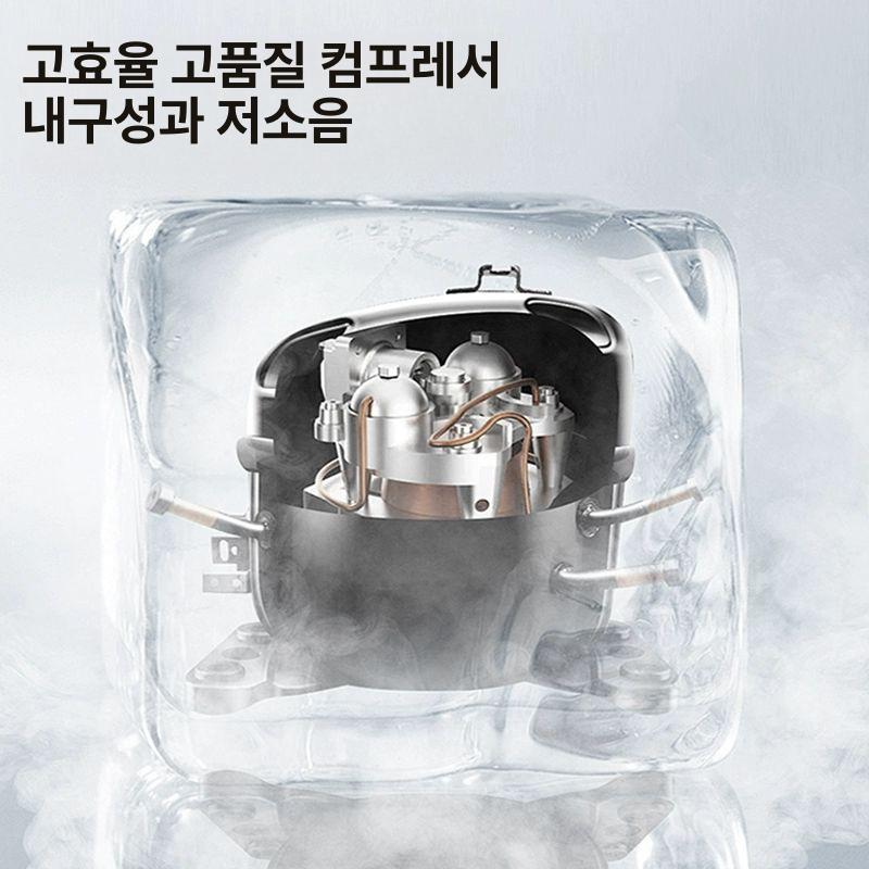 소형 가정용 자동 제빙기 미니 캠핑용 급속 얼음 아이스큐브 제조기 기본형 화이트 - 상세 이미지 5