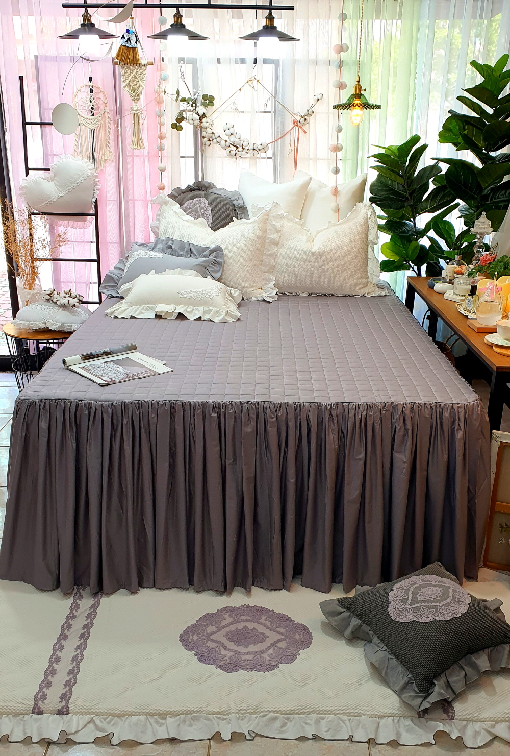 프릴 라지킹 침대스커트 베드스커트맞춤 돌침대커버