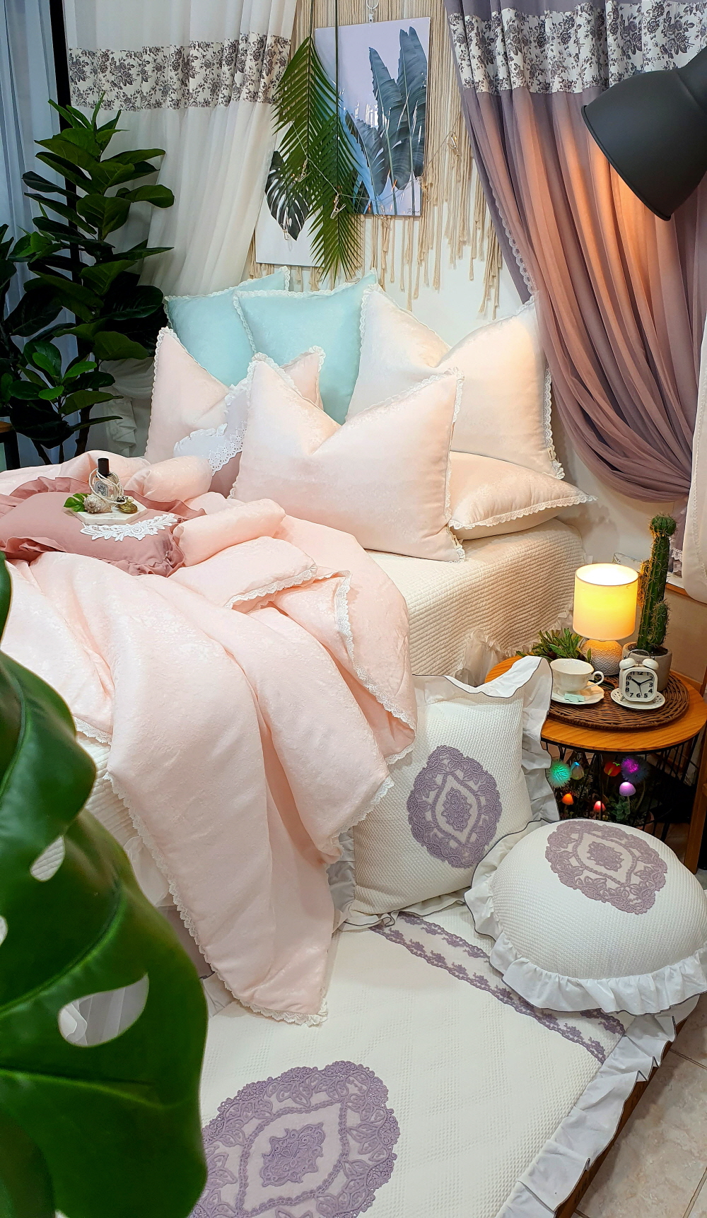 풍기인견이불 얇은 무지냉감이불 냉장고이불 레이디