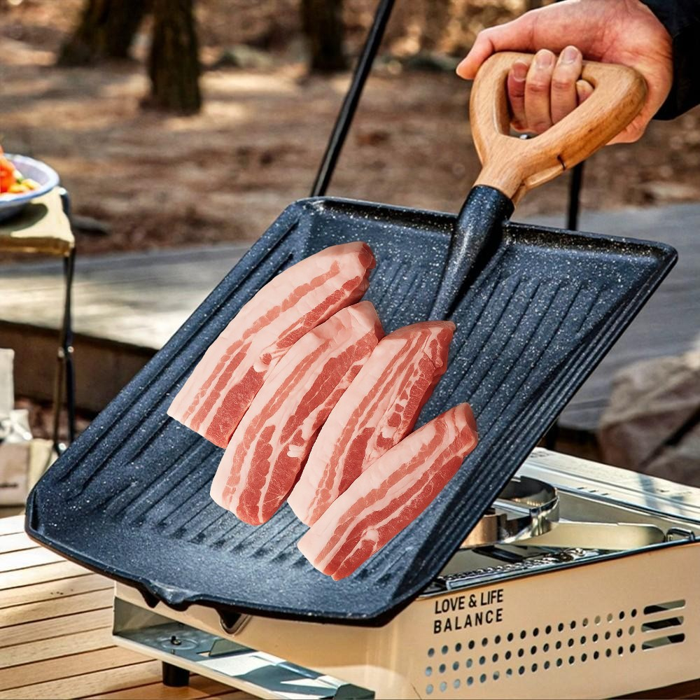 삽 그리들팬 사각 고기불판 삼겹살 직화팬 냉삼 불고기 구이판
