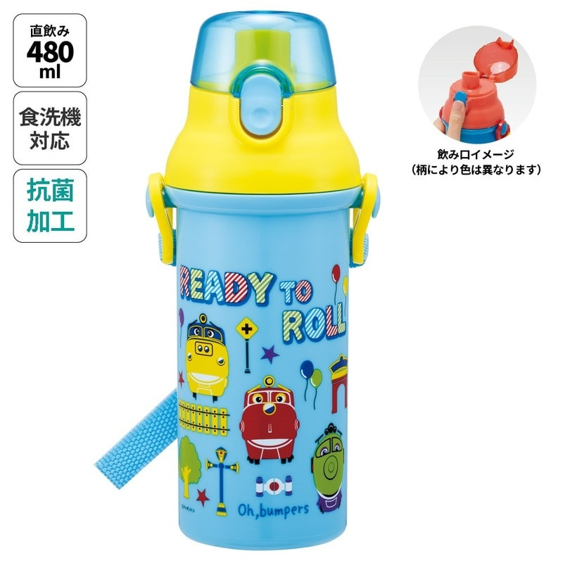 [발주상품 2~4 영업일 후 발송예정] 스케이터 처깅턴 캐릭터 원터치 다이렉트 보틀 480ml PSB5SANAG - 주방·식기 - 하카타몰
