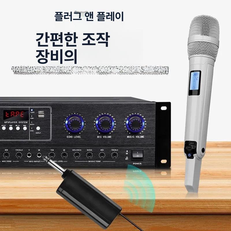 SKM9000 무선 1 2 세트 블루투스 노래방 핀 가정용 UHF 가라오케 휴대용 금색 : 모모상회2025
