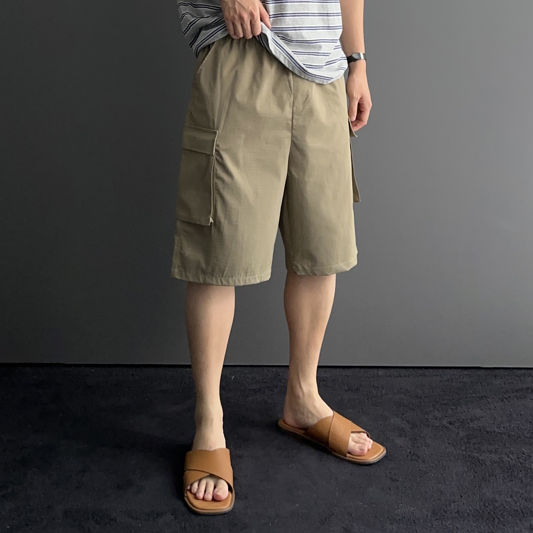 1+1 나일론반바지 카고반바지 6부반바지 - 상세 이미지 3