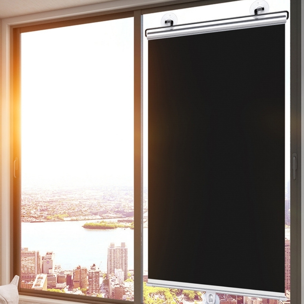 암막 붙이는블라인드 창문햇빛가리개 무타공 롤스크린 베란다 사무실 40x125
