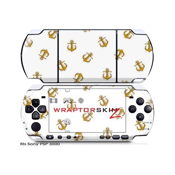 소니 PSP 3000 데칼 스타일 스킨 - 앵커 어웨이 화이트 : 케이22상점