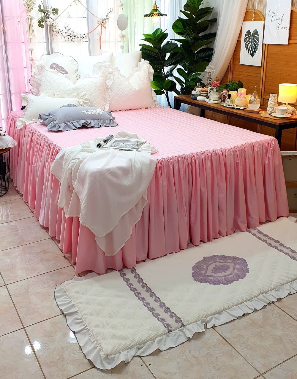 프릴 라지킹 침대스커트 베드스커트맞춤 돌침대커버