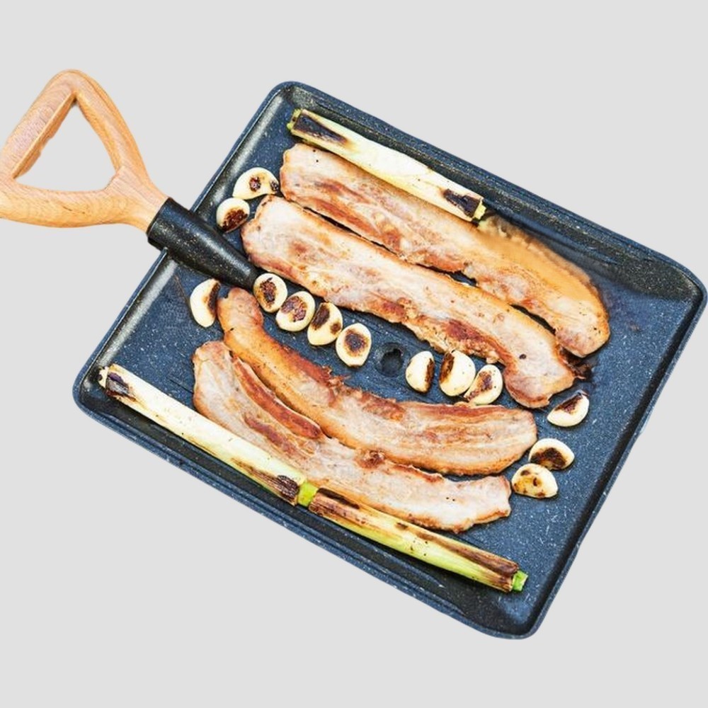 삽 그리들팬 사각 고기불판 삼겹살 직화팬 냉삼 불고기 구이판