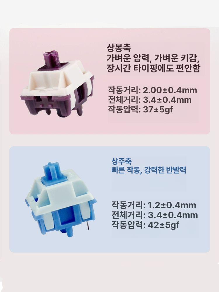 KZZI 0 무선 소형 기계식 키보드 블루투스 저소음 타건감 우수 퍼플-상봉축 - 상세 이미지 4