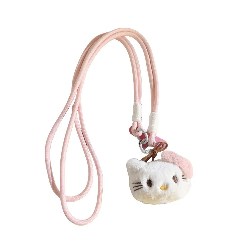 산리오 50주년 알로하 태닝 챠미 키티 고양이 펜던트 열쇠고리 키링 굿즈 Sanrio 헬로 휴대 전화 매는 밧줄 대각선 긴 목 어깨 카메라... 