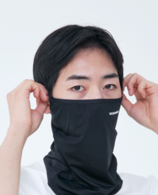 골프냉감마스크 페이스쿨가드 여성 유브이 망사 마스크 여름용안면마스크 선가드 - 상품 이미지