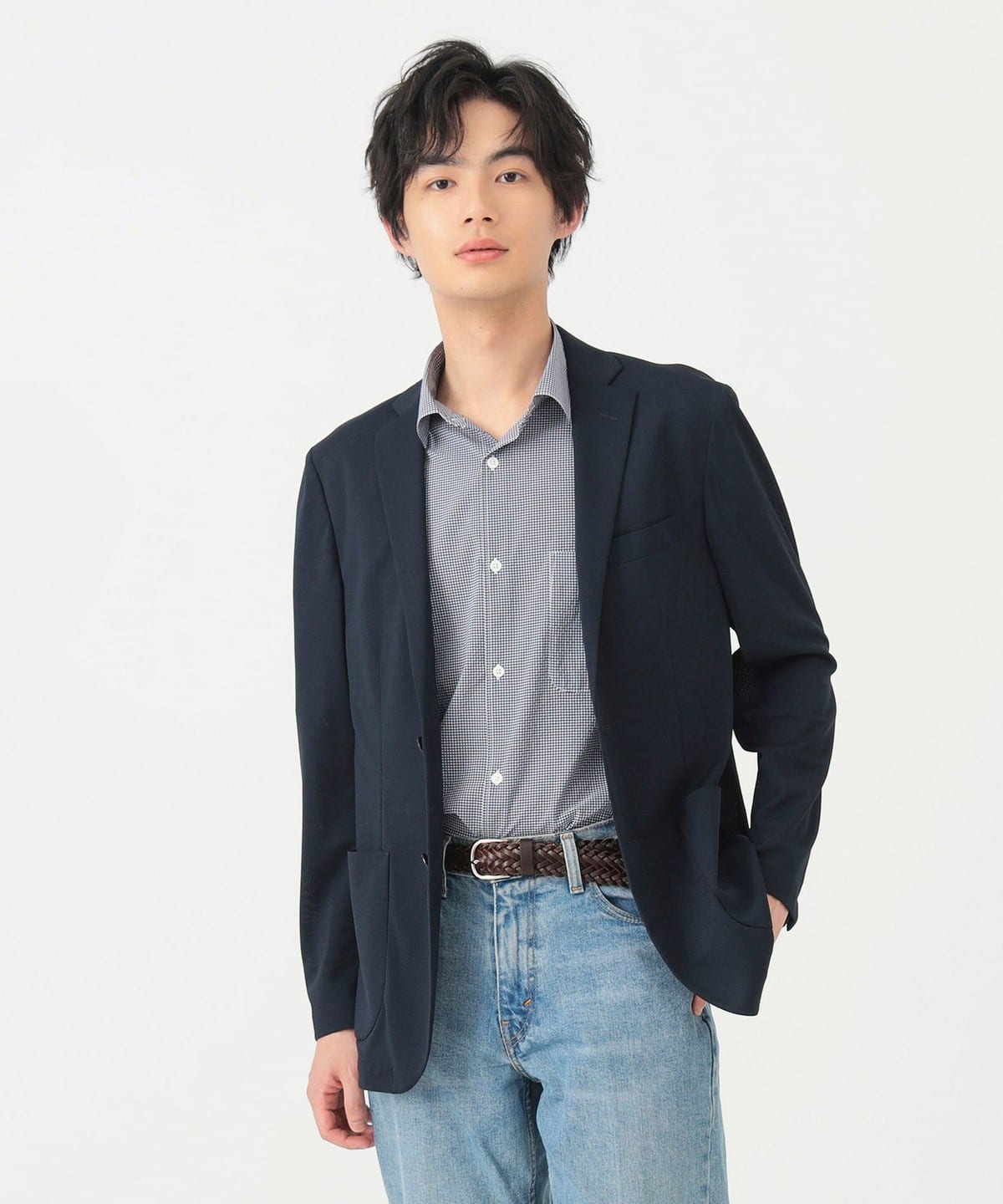 Navy Shirt Side