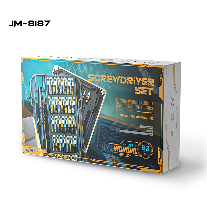 소형 만능 정밀 드라이버 세트 별나사 별비트 삼각형 안경 육각  미니드라이버 JM 8187 JM-8187 - 상세 이미지 5