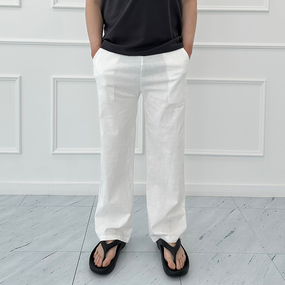 남자린넨바지 남자마바지 린넨슬랙스 - 상품 이미지