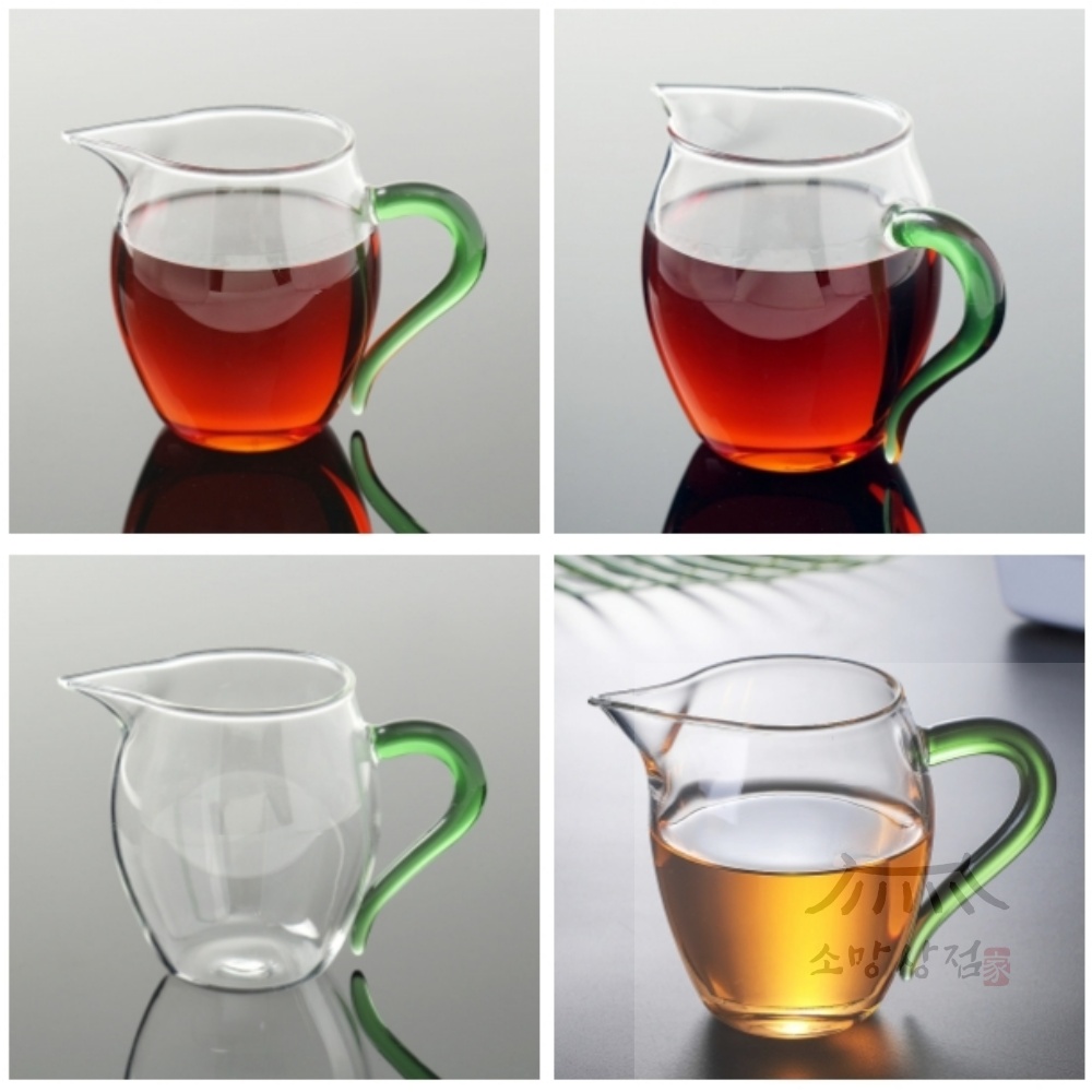 우노상점 내열유리 숙우(350ml) (그린) 다도구 차거름망 차포트 심플티팟 티팟 : 우노상점