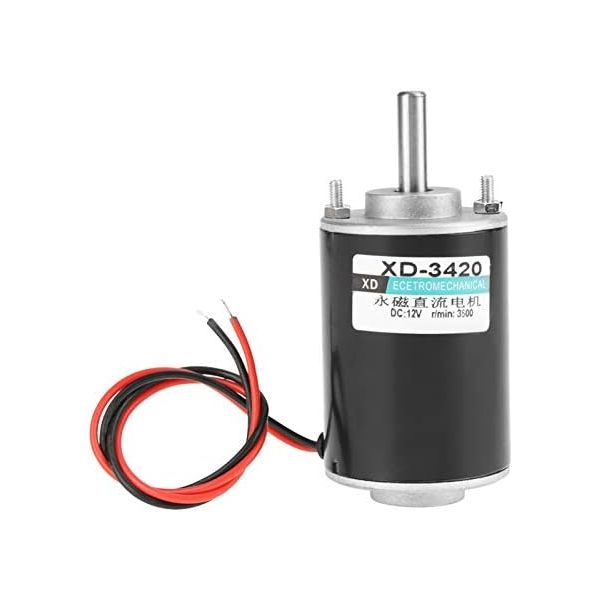 제어 컨트롤러 스위치 DC12V 30W CWCCW 영구 자석 브러시 DC 모터 XD3420 가역 전기 기어 DIY 발전기용 고속 저소음12V 3500rpm : 양평쇼퍼