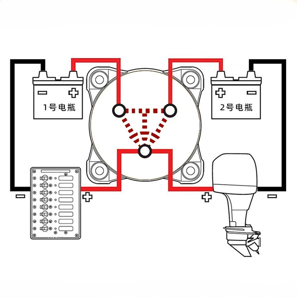 자동차 배터리 3단 전원 분리 선택 스위치 보트 방전 대비 방전방지 단일 상품 이미지 7
