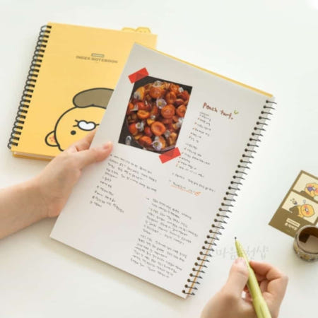 [고마음샵] 카카오 춘식이 스프링 연습장 182x257mm 캐릭터종합장 스트링노트 드로잉노트 학교노트 깔끔한스프링노트